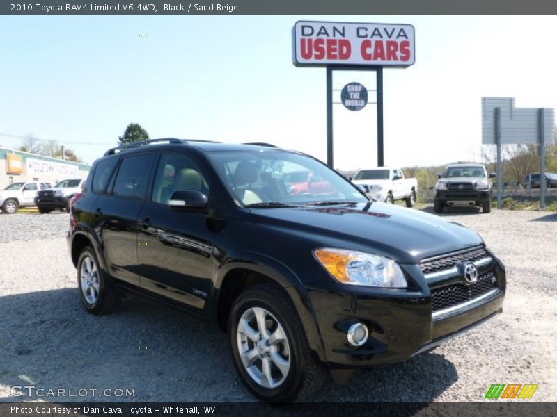 Black / Sand Beige 2010 Toyota RAV4 Limited V6 4WD