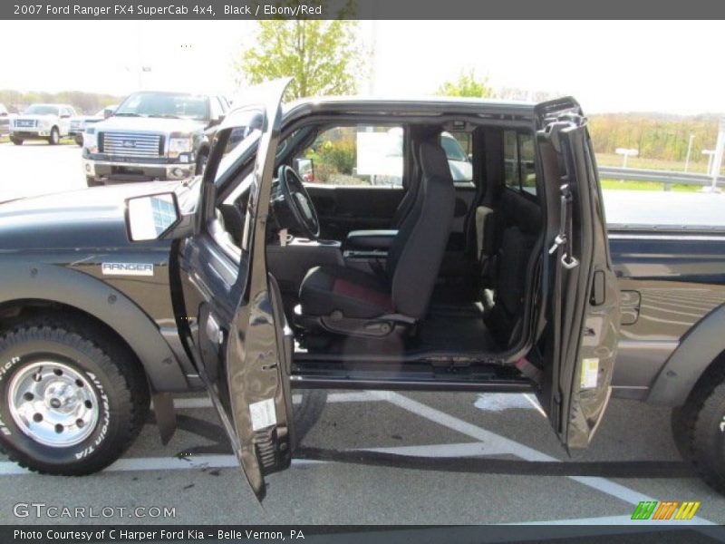 Black / Ebony/Red 2007 Ford Ranger FX4 SuperCab 4x4