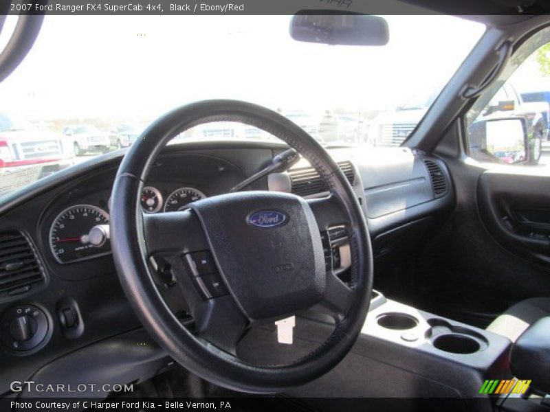 Black / Ebony/Red 2007 Ford Ranger FX4 SuperCab 4x4