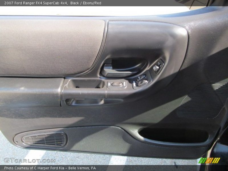 Black / Ebony/Red 2007 Ford Ranger FX4 SuperCab 4x4