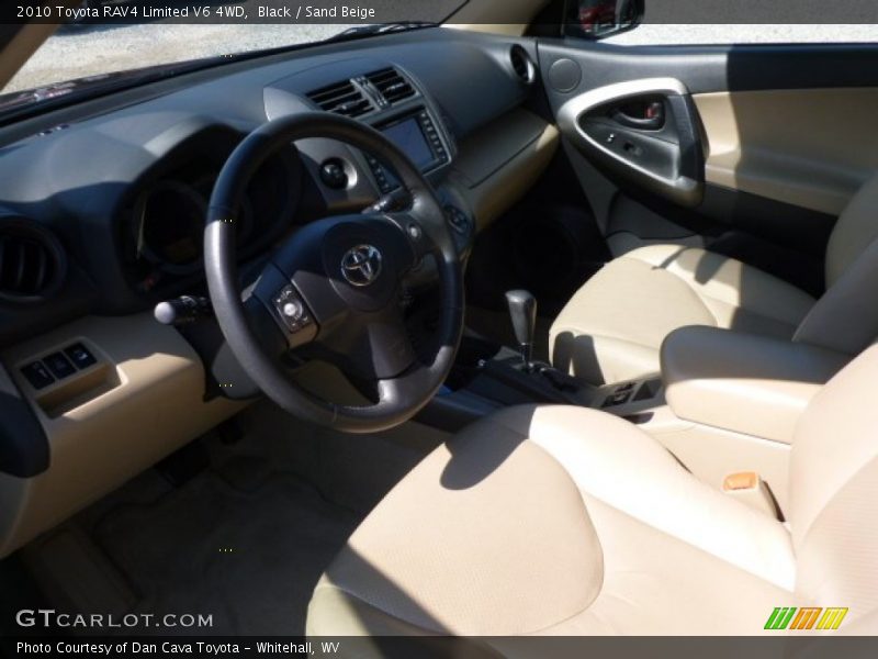 Black / Sand Beige 2010 Toyota RAV4 Limited V6 4WD