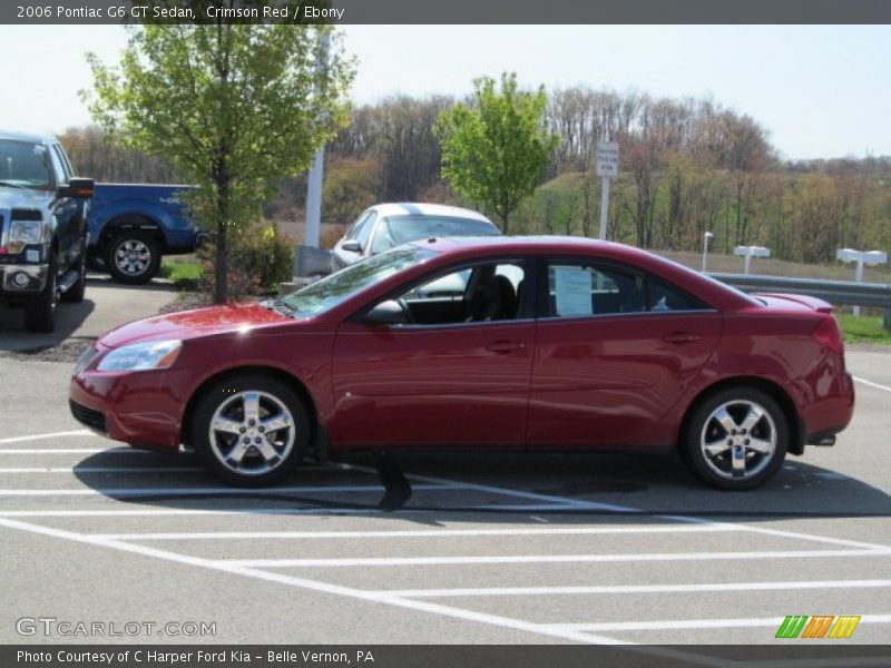 Crimson Red / Ebony 2006 Pontiac G6 GT Sedan