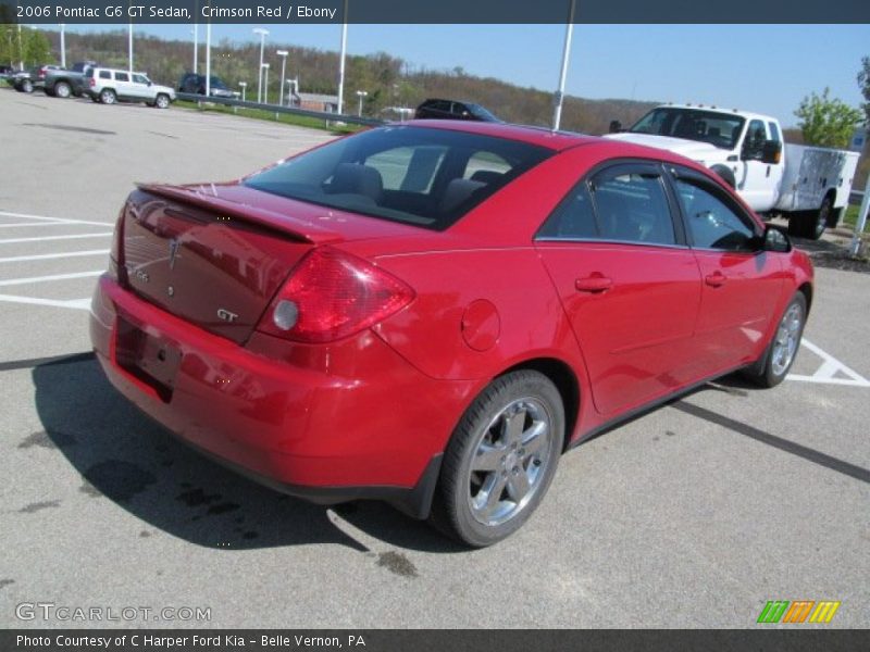 Crimson Red / Ebony 2006 Pontiac G6 GT Sedan