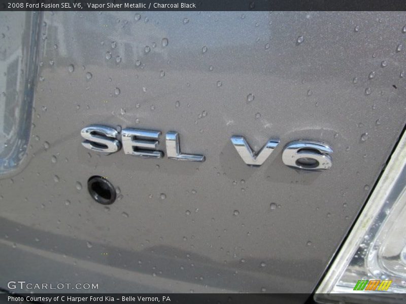 Vapor Silver Metallic / Charcoal Black 2008 Ford Fusion SEL V6