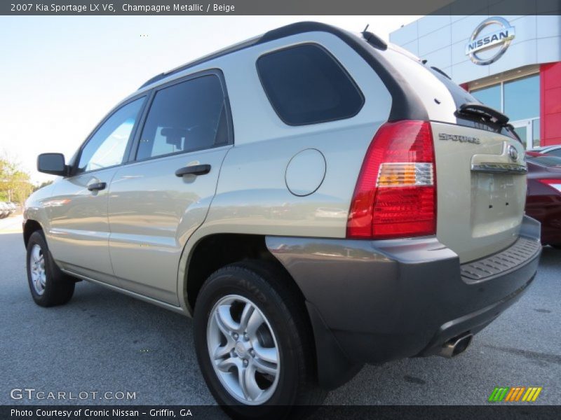 Champagne Metallic / Beige 2007 Kia Sportage LX V6