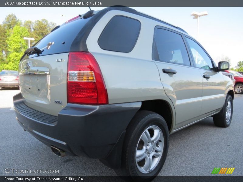 Champagne Metallic / Beige 2007 Kia Sportage LX V6