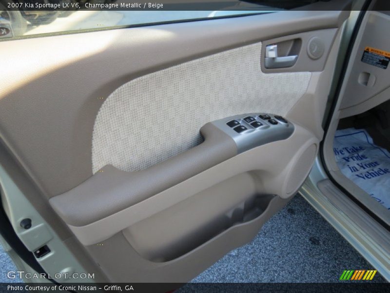 Champagne Metallic / Beige 2007 Kia Sportage LX V6