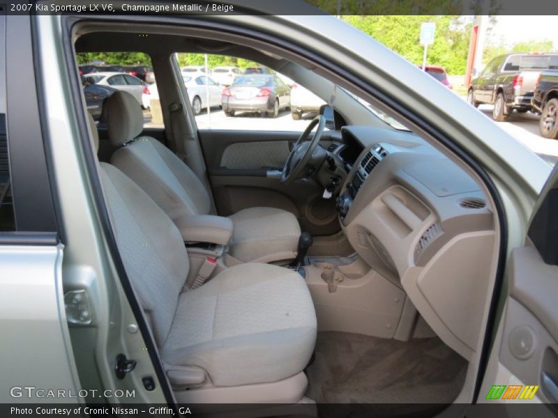 Champagne Metallic / Beige 2007 Kia Sportage LX V6