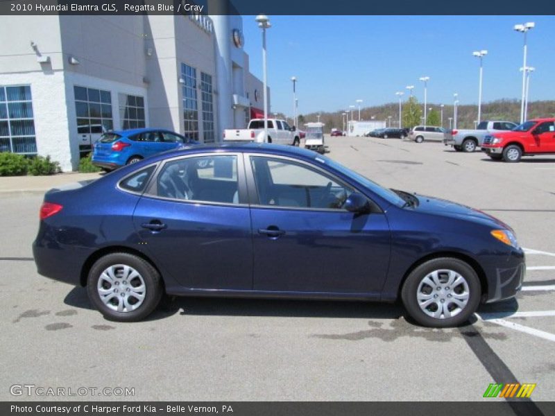 Regatta Blue / Gray 2010 Hyundai Elantra GLS