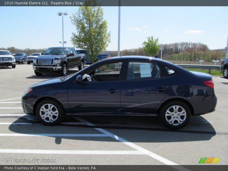 Regatta Blue / Gray 2010 Hyundai Elantra GLS