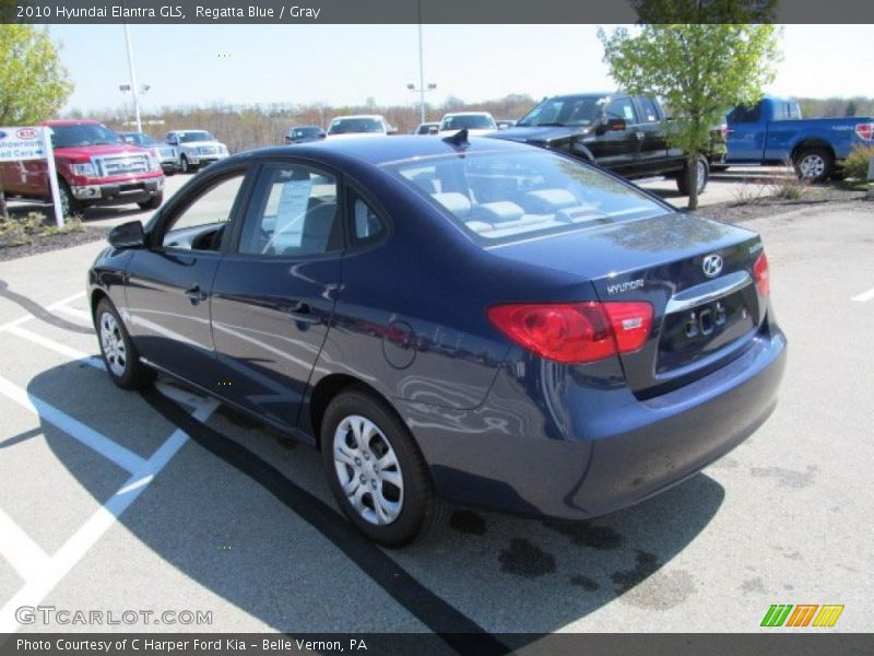 Regatta Blue / Gray 2010 Hyundai Elantra GLS