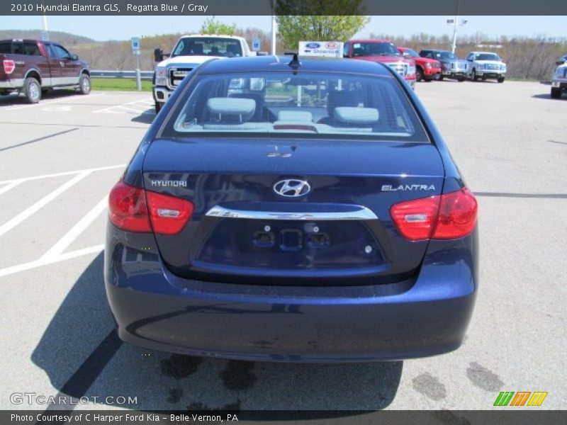Regatta Blue / Gray 2010 Hyundai Elantra GLS