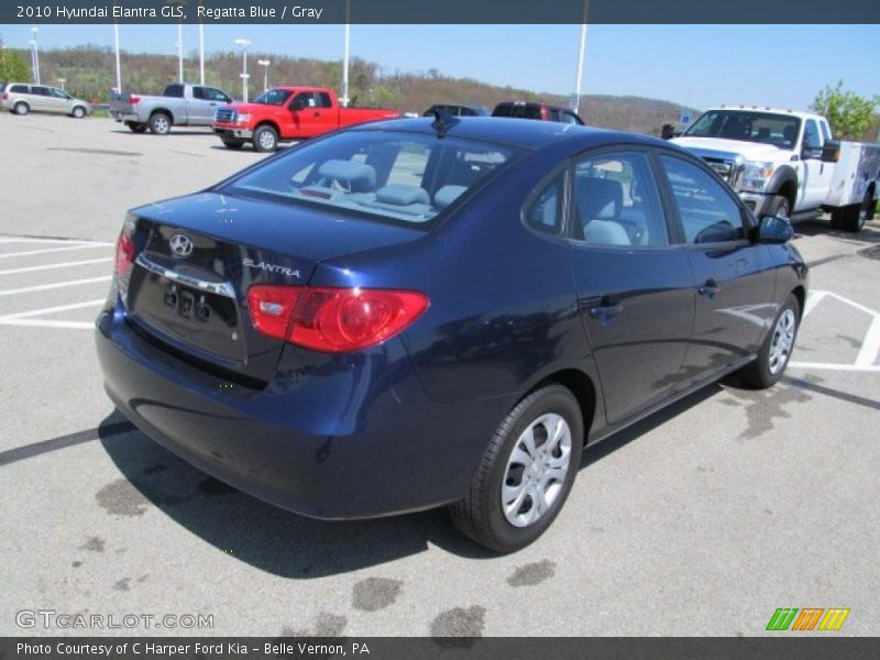 Regatta Blue / Gray 2010 Hyundai Elantra GLS