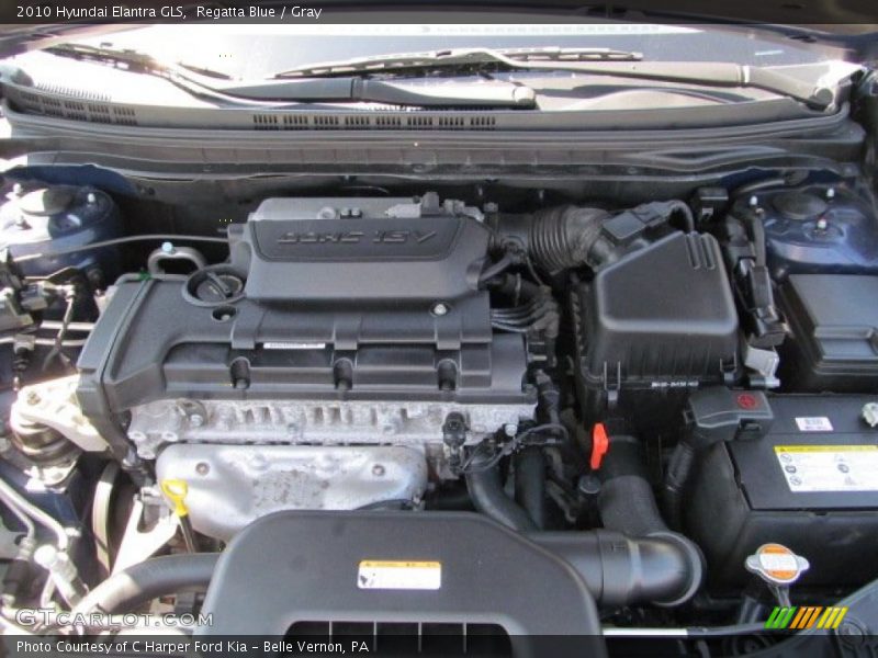 Regatta Blue / Gray 2010 Hyundai Elantra GLS