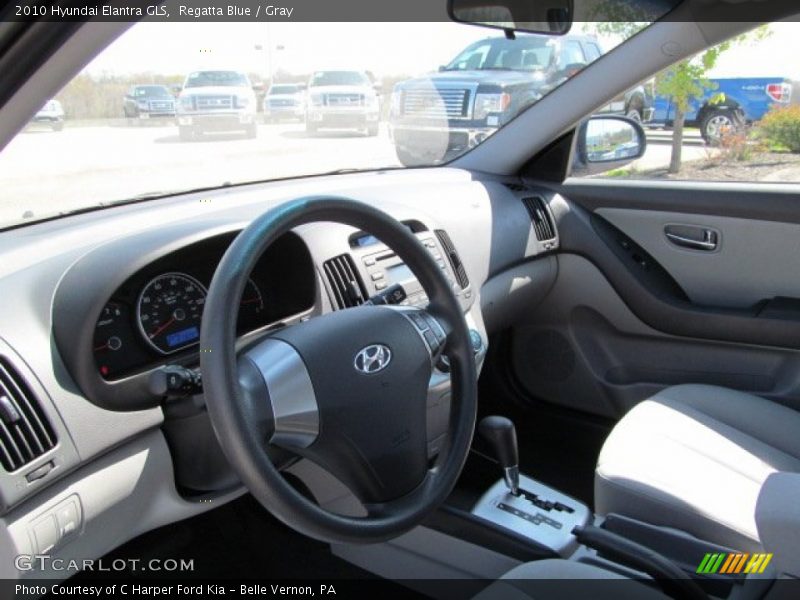 Regatta Blue / Gray 2010 Hyundai Elantra GLS