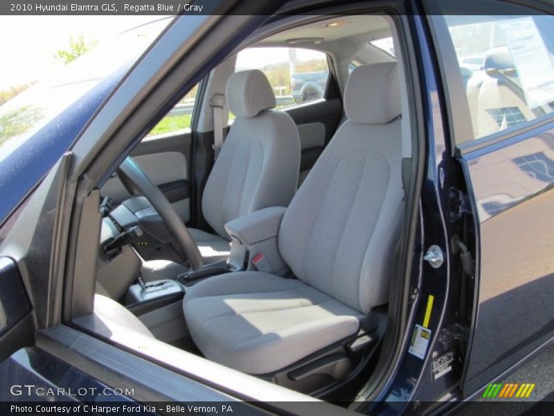 Regatta Blue / Gray 2010 Hyundai Elantra GLS