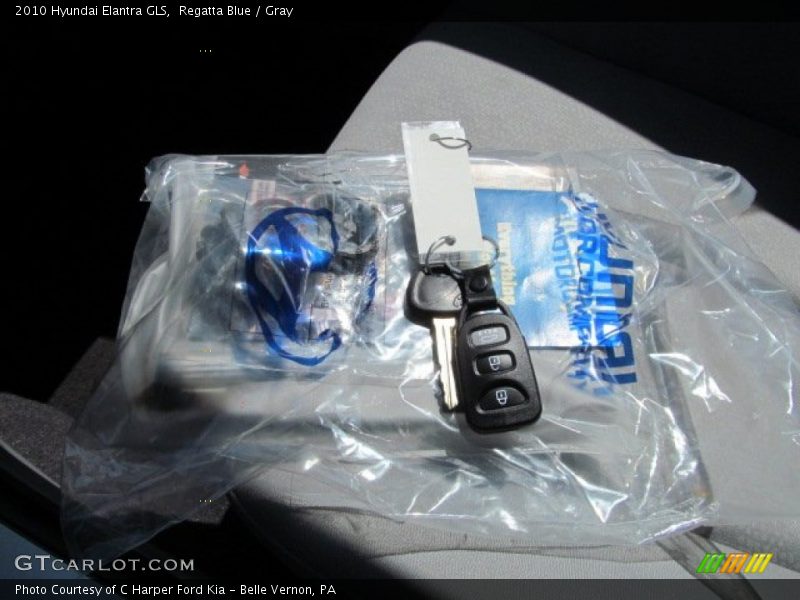 Regatta Blue / Gray 2010 Hyundai Elantra GLS