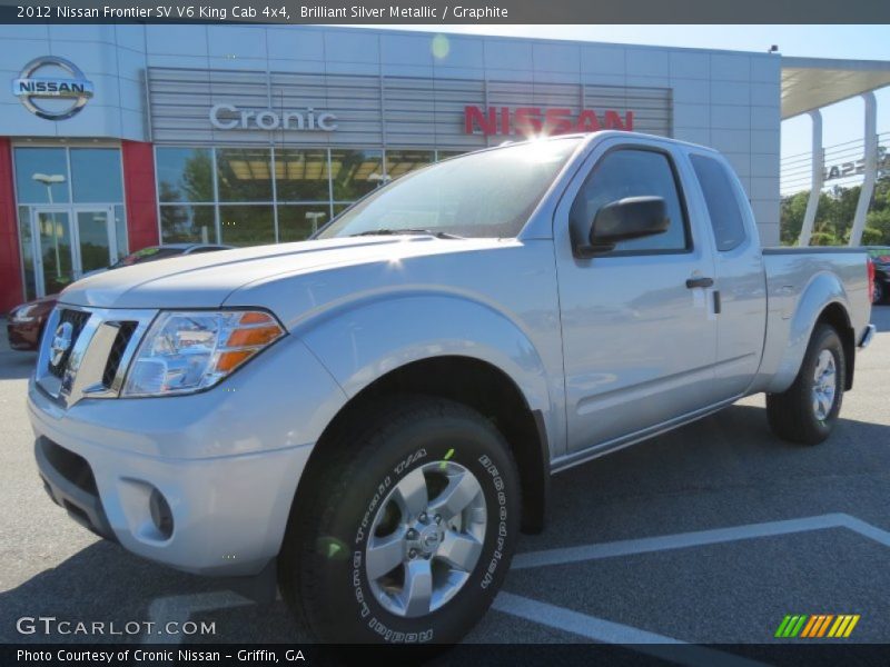 Brilliant Silver Metallic / Graphite 2012 Nissan Frontier SV V6 King Cab 4x4