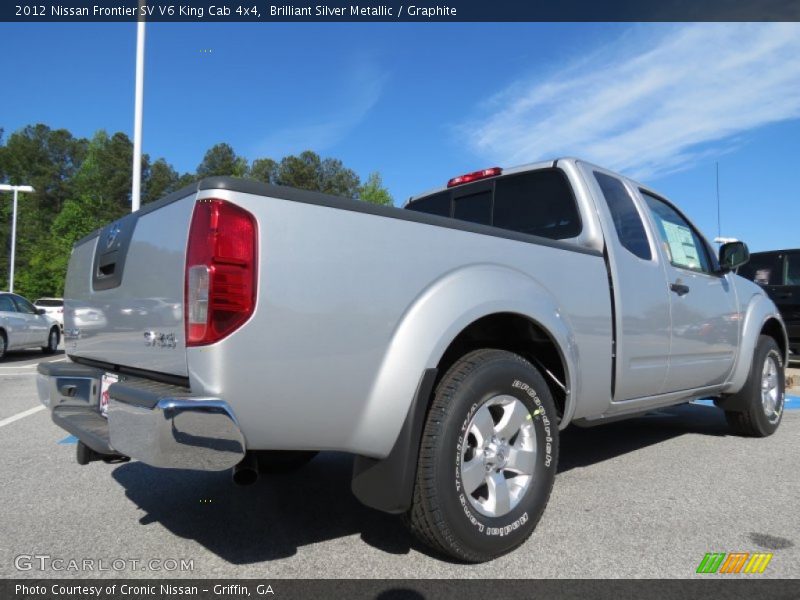 Brilliant Silver Metallic / Graphite 2012 Nissan Frontier SV V6 King Cab 4x4