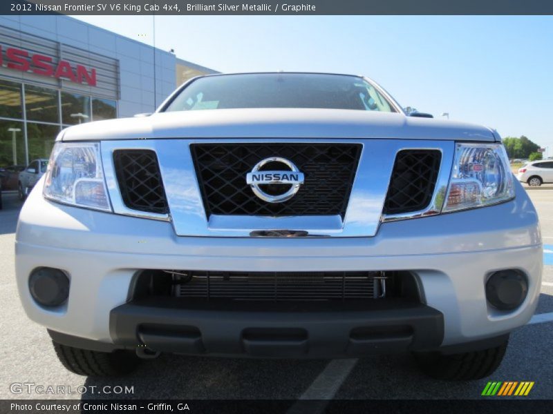 Brilliant Silver Metallic / Graphite 2012 Nissan Frontier SV V6 King Cab 4x4