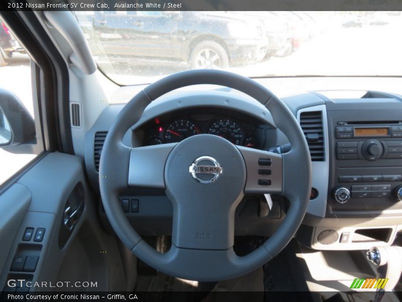Avalanche White / Steel 2012 Nissan Frontier SV Crew Cab