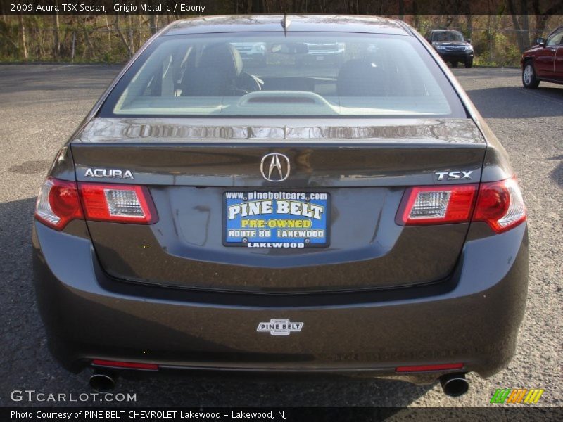 Grigio Metallic / Ebony 2009 Acura TSX Sedan