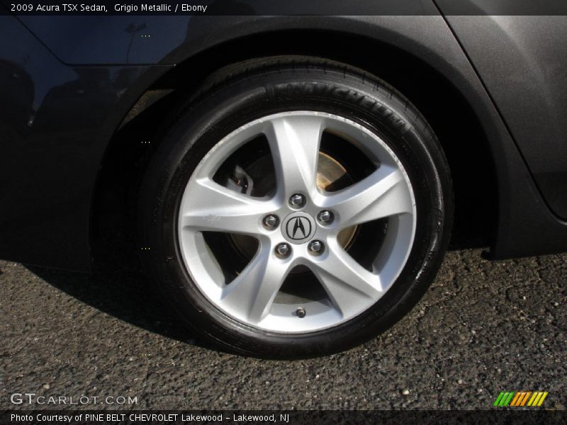 Grigio Metallic / Ebony 2009 Acura TSX Sedan