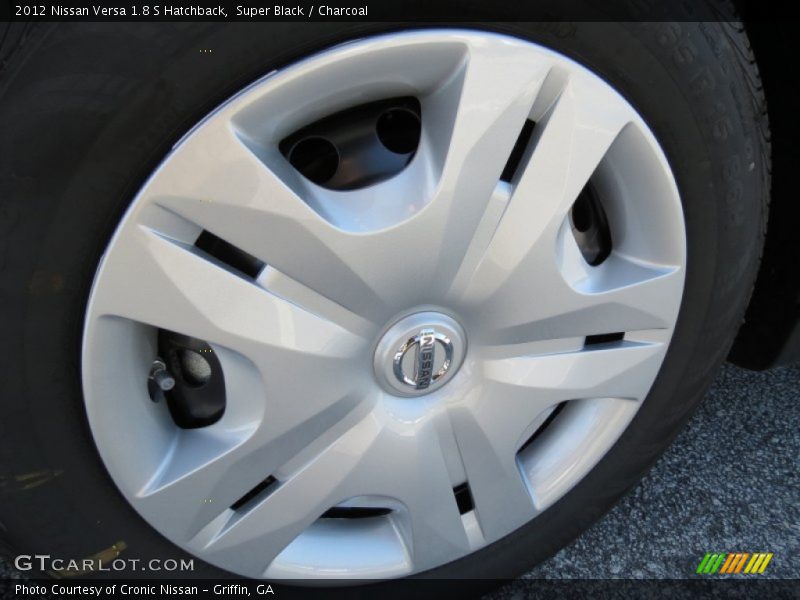 Super Black / Charcoal 2012 Nissan Versa 1.8 S Hatchback