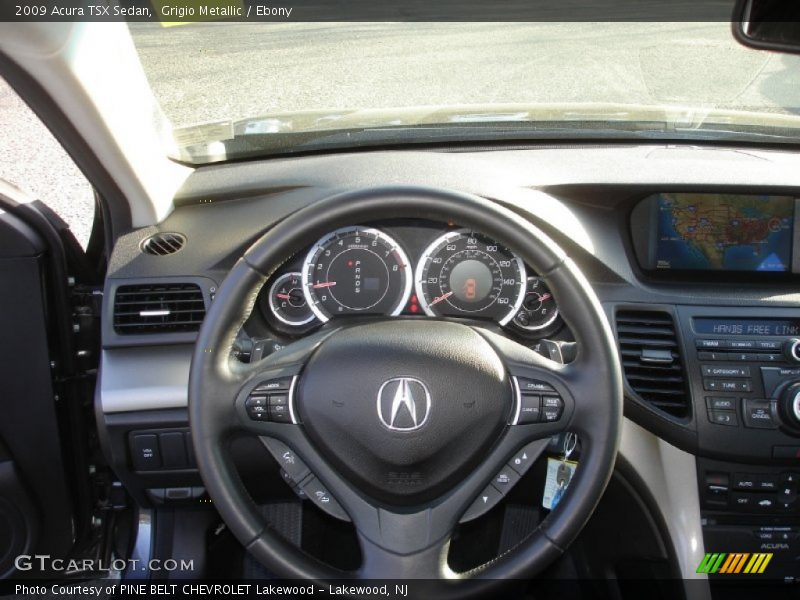 Grigio Metallic / Ebony 2009 Acura TSX Sedan