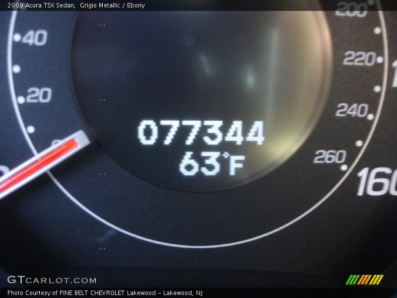 Grigio Metallic / Ebony 2009 Acura TSX Sedan