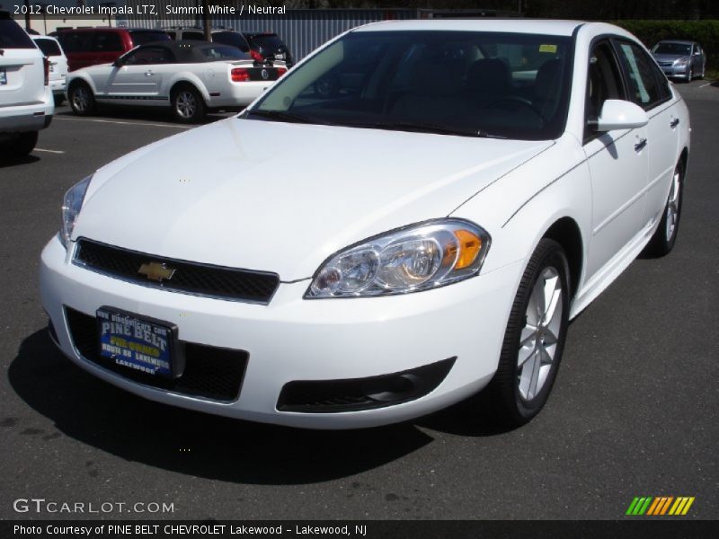 Summit White / Neutral 2012 Chevrolet Impala LTZ