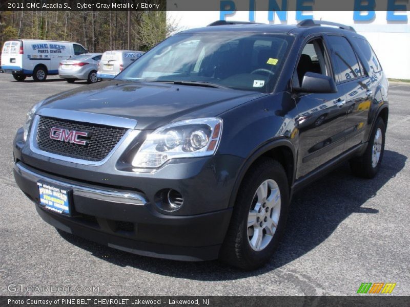 Cyber Gray Metallic / Ebony 2011 GMC Acadia SL