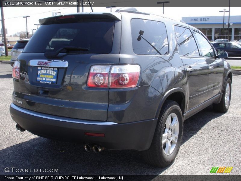 Cyber Gray Metallic / Ebony 2011 GMC Acadia SL