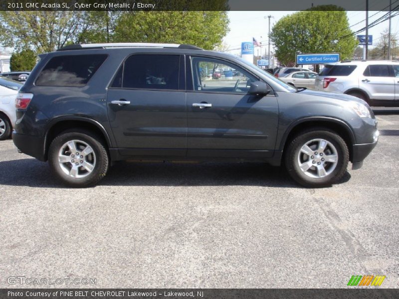 Cyber Gray Metallic / Ebony 2011 GMC Acadia SL
