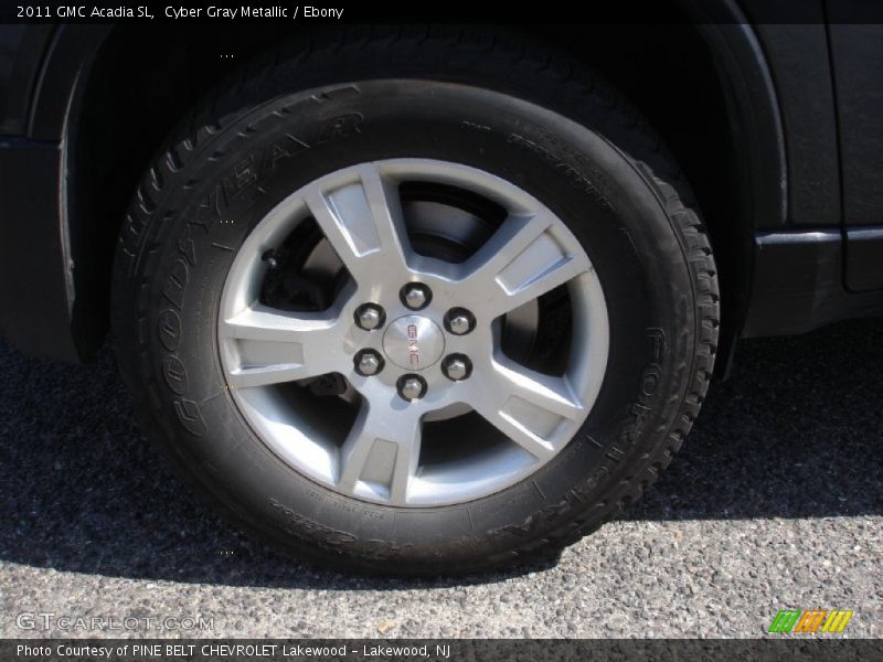 Cyber Gray Metallic / Ebony 2011 GMC Acadia SL