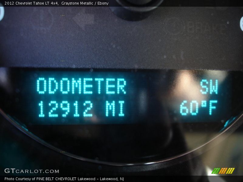 Graystone Metallic / Ebony 2012 Chevrolet Tahoe LT 4x4