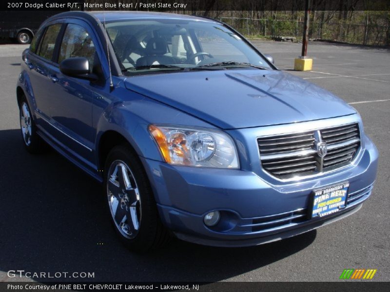 Marine Blue Pearl / Pastel Slate Gray 2007 Dodge Caliber R/T