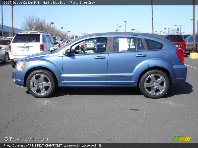 Marine Blue Pearl / Pastel Slate Gray 2007 Dodge Caliber R/T
