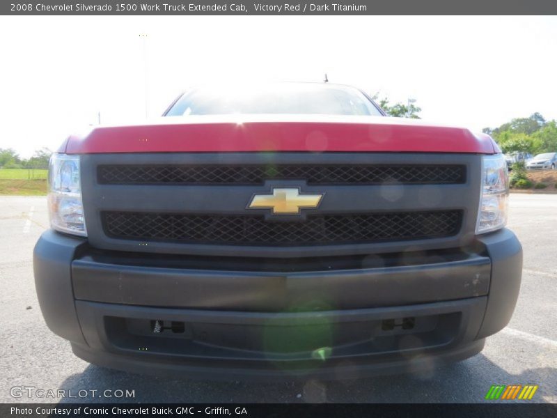Victory Red / Dark Titanium 2008 Chevrolet Silverado 1500 Work Truck Extended Cab