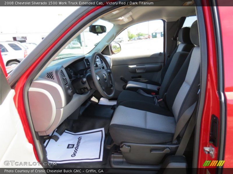 Victory Red / Dark Titanium 2008 Chevrolet Silverado 1500 Work Truck Extended Cab