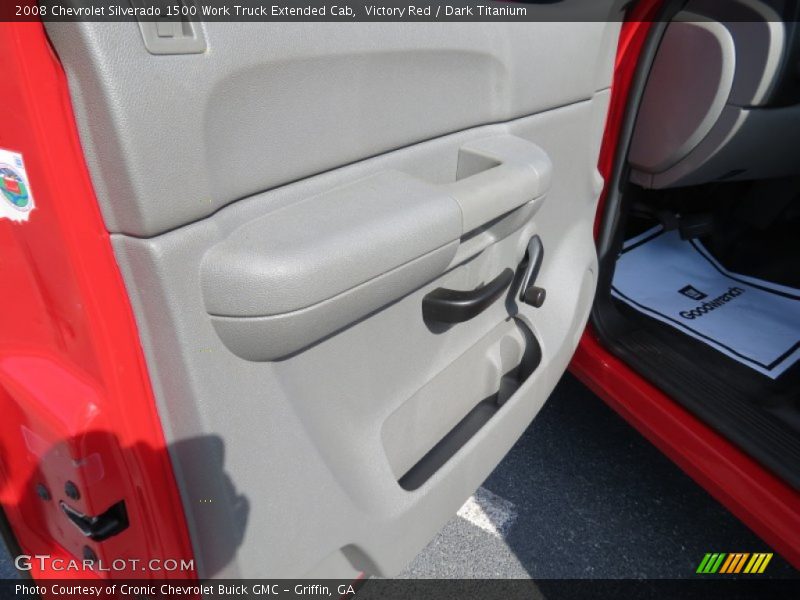 Victory Red / Dark Titanium 2008 Chevrolet Silverado 1500 Work Truck Extended Cab