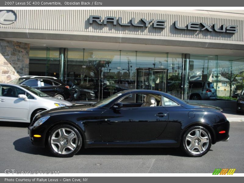 Obsidian Black / Ecru 2007 Lexus SC 430 Convertible