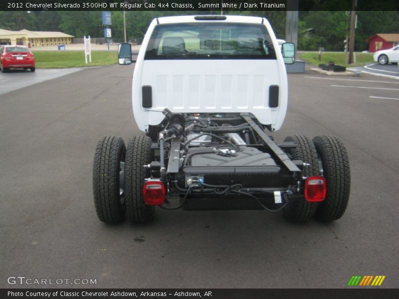 Summit White / Dark Titanium 2012 Chevrolet Silverado 3500HD WT Regular Cab 4x4 Chassis