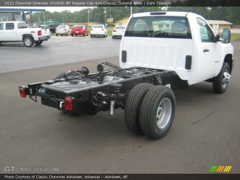Summit White / Dark Titanium 2012 Chevrolet Silverado 3500HD WT Regular Cab 4x4 Chassis