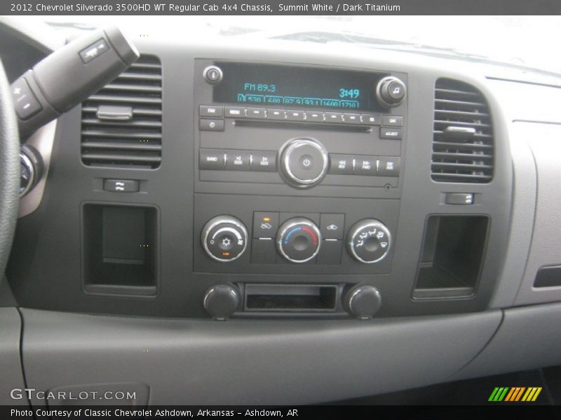 Summit White / Dark Titanium 2012 Chevrolet Silverado 3500HD WT Regular Cab 4x4 Chassis