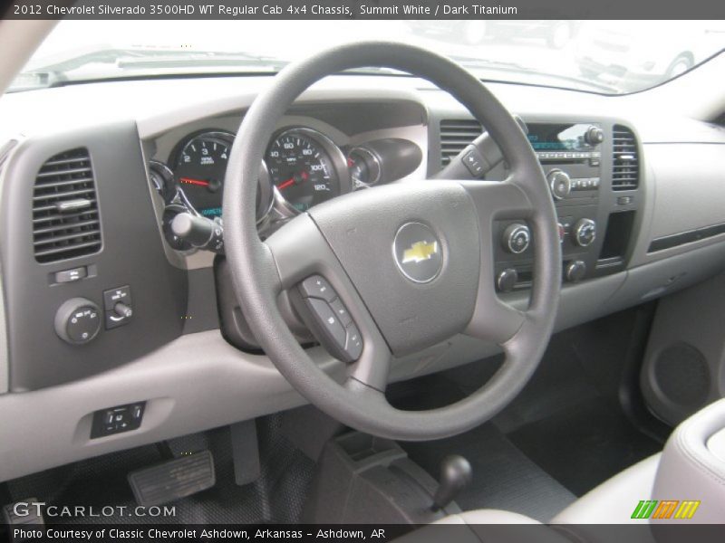 Summit White / Dark Titanium 2012 Chevrolet Silverado 3500HD WT Regular Cab 4x4 Chassis