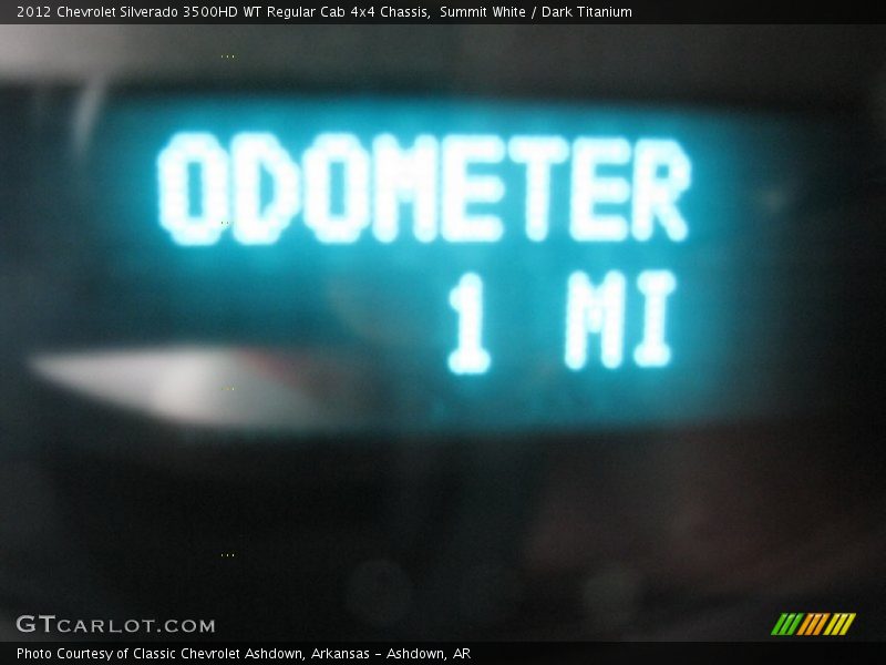 Summit White / Dark Titanium 2012 Chevrolet Silverado 3500HD WT Regular Cab 4x4 Chassis