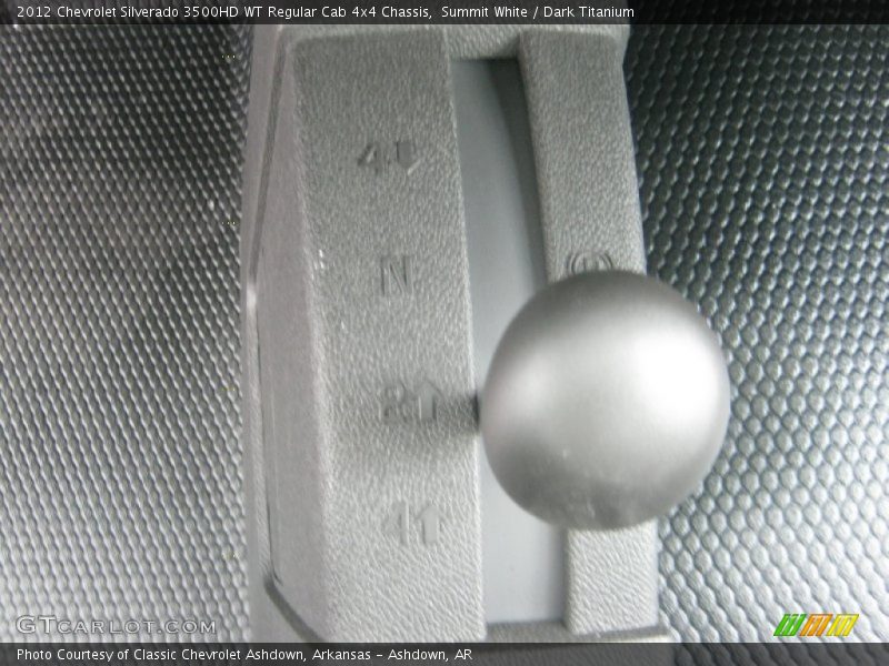 Summit White / Dark Titanium 2012 Chevrolet Silverado 3500HD WT Regular Cab 4x4 Chassis