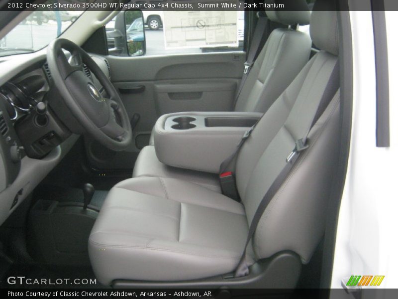 Summit White / Dark Titanium 2012 Chevrolet Silverado 3500HD WT Regular Cab 4x4 Chassis