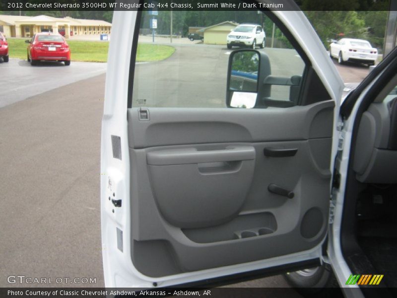Summit White / Dark Titanium 2012 Chevrolet Silverado 3500HD WT Regular Cab 4x4 Chassis